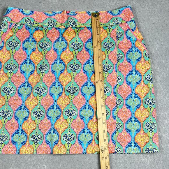 Peter Millar Skirt Womens Size 12 Multicolor Floral Print Golf Tennis Stretch - Picture 6 of 11